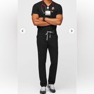 Figs Men’s Black Scrub Pants Size L